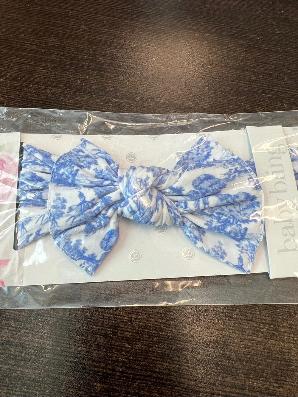 Baby Bling Blue Tie-Dye Infant Headwrap Set 5 head bands